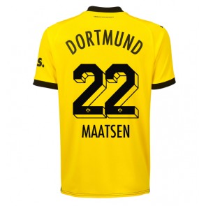 Borussia Dortmund Ian Maatsen #22 Hemmatröja 2023-24 Kortärmad